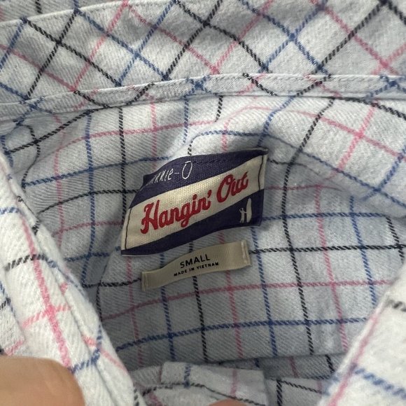 Johnnie O Men's‎ Size Small Blue Plaid Butch Prep Formance Button Down Shirt - Picture 6 of 9